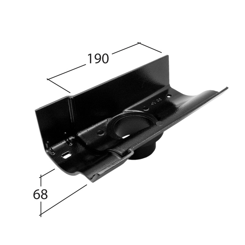 72x72mm Outlet 125mm