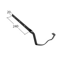 Marley Alutec Traditional Victorian Ogee aluminium gutter fixed rafter arm AV71 Marley Alutec Traditional Victorian Ogee aluminium gutter fixed rafter arm AV71