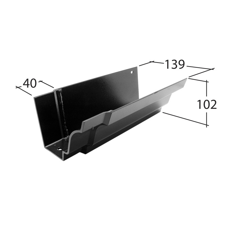Marley Alutec Traditional Moulded Ogee aluminium guttering GM406 GM506 GM606 Marley Alutec Traditional Moulded Ogee aluminium guttering GM406 GM506 GM606