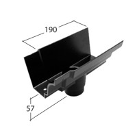 Marley Alutec Traditional Moulded Ogee aluminium gutter outelt GM422 GM522 GM622 GM423 GM523 GM623 GM524 GM624 Marley Alutec Traditional Moulded Ogee aluminium gutter outelt GM422 GM522 GM622 GM423 GM523 GM623 GM524 GM624