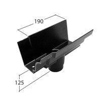 Marley Alutec Traditional Moulded Ogee aluminium gutter outelt GM425 GM426 GM525 GM526 GM527 GM625 GM626 GM627 Marley Alutec Traditional Moulded Ogee aluminium gutter outelt GM425 GM426 GM525 GM526 GM527 GM625 GM626 GM627
