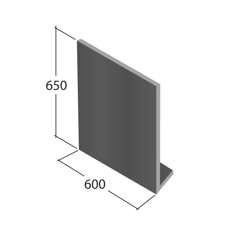 Gable box end, 650 x 600mm Gable box end, 650 x 600mm