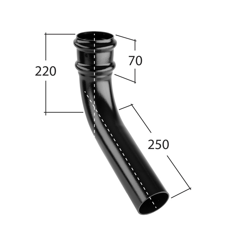 76mm Bend 112.5°
