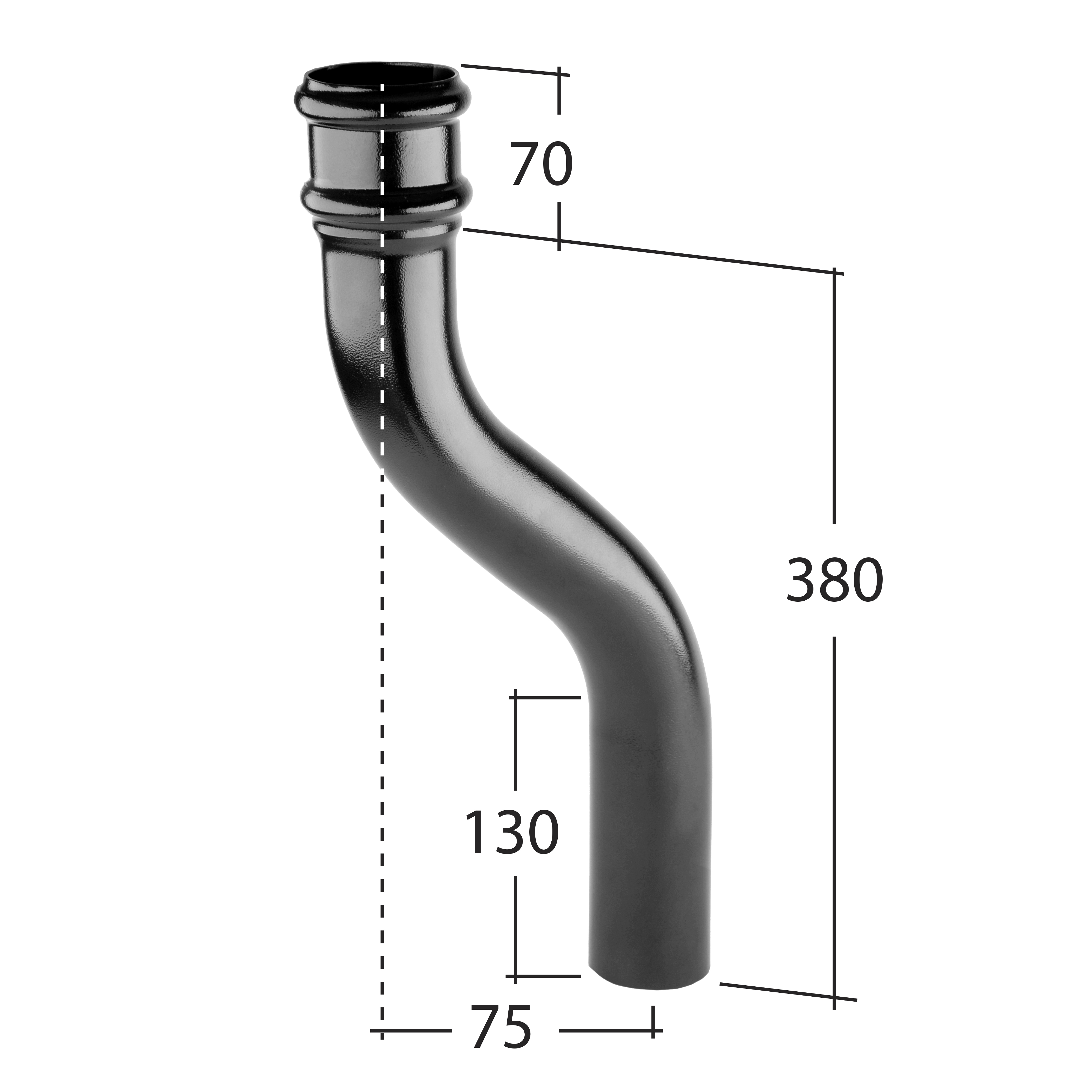 76mm downpipe