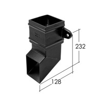 Marley Alutec Traditional square aluminium downpipe shoe RSR350 RSR450 Marley Alutec Traditional square aluminium downpipe shoe RSR350 RSR450