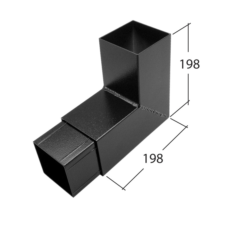 102mm Square 92.5° Bend