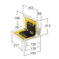 Marley Alutec Two Way Parapet Outlets DR450