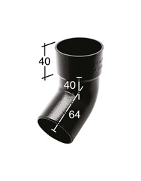 Marley Alutec Evolve circular aluminium downpipe bottom bend RT292 Marley Alutec Evolve circular aluminium downpipe bottom bend RT292
