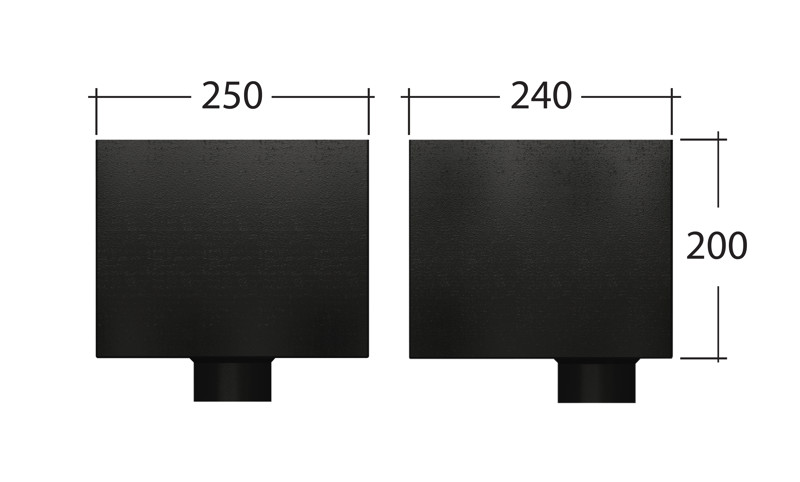 Traditional 102x102mm Square Standard Hopper Head Traditional 102x102mm Square Standard Hopper Head