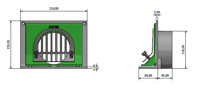 AP110L Marley Alutec Parapet Outlet