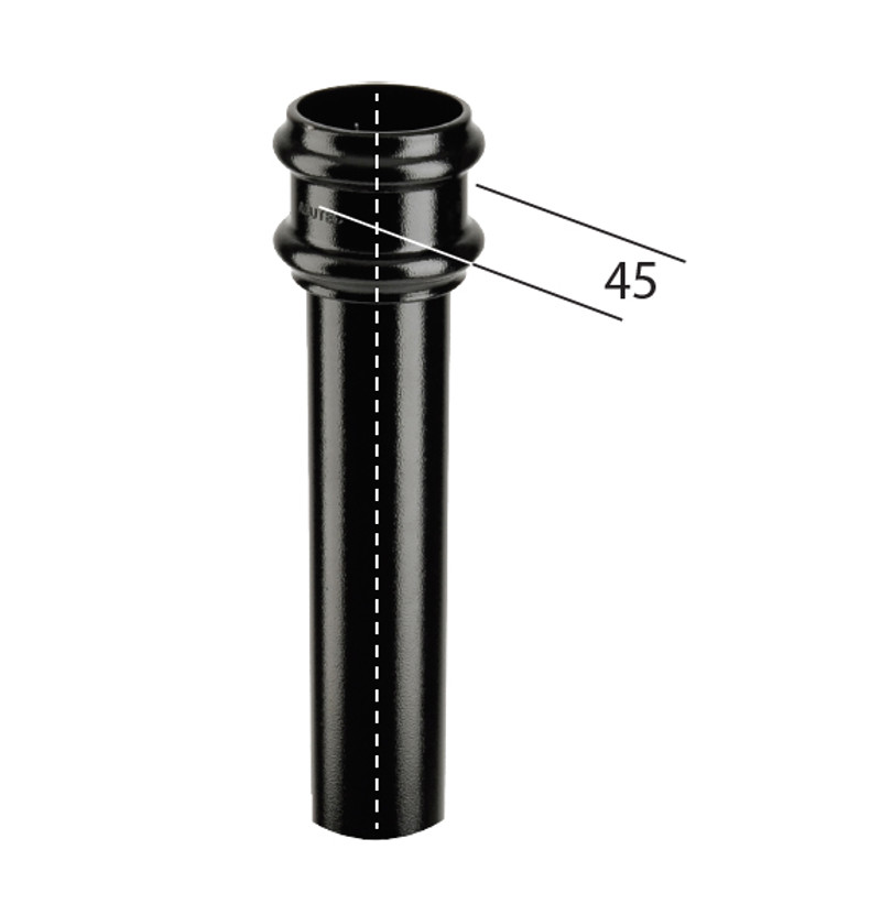 Aluminium Tudor Non Eared Downpipe Marley Alutec Aluminium Tudor Non Eared Downpipe Marley Alutec
