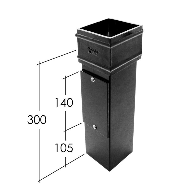 102x76mm Non-Eared Rectangle Access Pipe