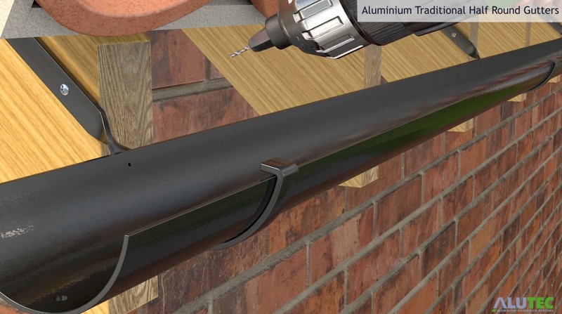 Fall Bracket Traditional Half Round 100mm Rise & Fall Bracket