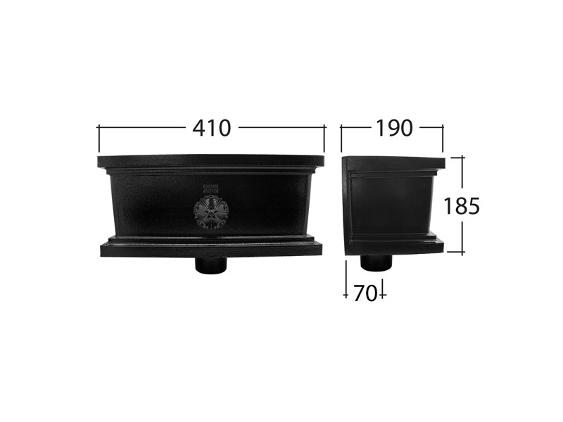 Flushfit 76mm⌀ Ornamental Hopper Head